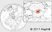 Blank Location Map of Teleorman