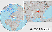 Gray Location Map of Teleorman