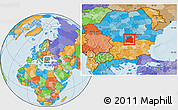 Political Location Map of Teleorman