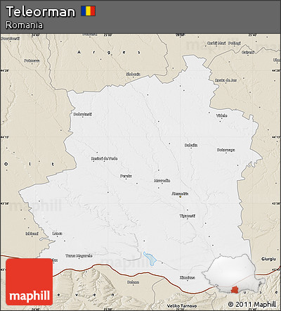 Classic Style Map of Teleorman