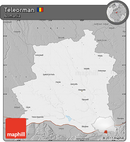 Gray Map of Teleorman