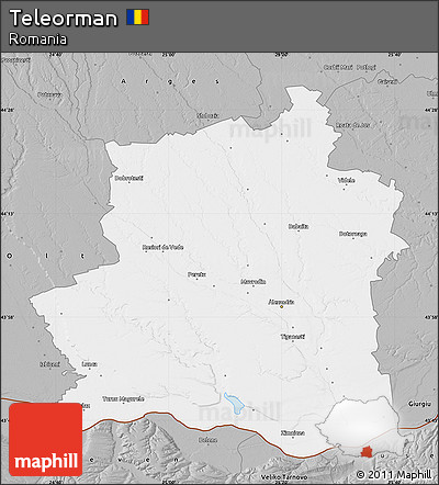 Gray Map of Teleorman