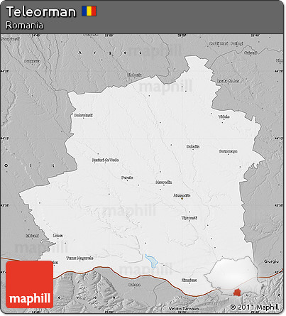 Gray Map of Teleorman