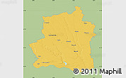 Savanna Style Map of Teleorman, single color outside