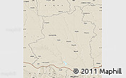 Shaded Relief Map of Teleorman