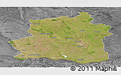 Satellite Panoramic Map of Teleorman, desaturated