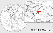 Blank Location Map of Timis
