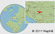 Savanna Style Location Map of Timis