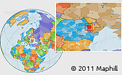 Political Location Map of Vaslui