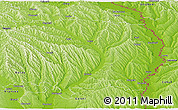 Physical Panoramic Map of Vaslui