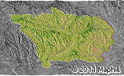 Satellite Panoramic Map of Vaslui, desaturated
