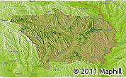 Satellite Panoramic Map of Vaslui, physical outside