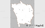 Gray Simple Map of Vaslui, cropped outside