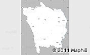 Gray Simple Map of Vaslui, single color outside