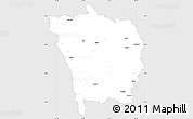 Silver Style Simple Map of Vaslui, single color outside