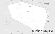 Silver Style Simple Map of Komarichskiy