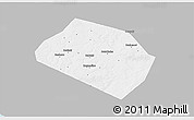 Gray 3D Map of Rognedinskiy, single color outside