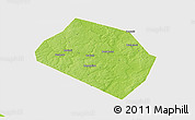 Physical 3D Map of Rognedinskiy, single color outside