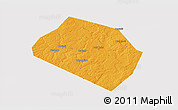 Political 3D Map of Rognedinskiy, cropped outside
