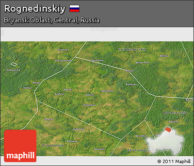 Satellite 3D Map of Rognedinskiy