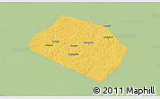 Savanna Style 3D Map of Rognedinskiy, single color outside