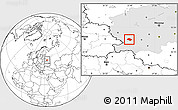 Blank Location Map of Rognedinskiy, highlighted grandparent region