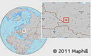 Gray Location Map of Rognedinskiy