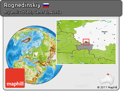 Physical Location Map of Rognedinskiy, highlighted parent region, highlighted grandparent region