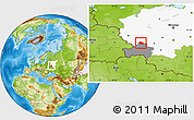 Physical Location Map of Rognedinskiy, highlighted parent region, highlighted grandparent region