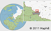 Savanna Style Location Map of Rognedinskiy, highlighted country, highlighted parent region