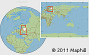 Savanna Style Location Map of Rognedinskiy, highlighted grandparent region, within the entire country