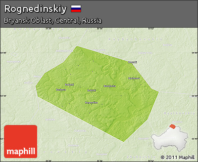 Physical Map of Rognedinskiy, lighten