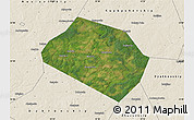 Satellite Map of Rognedinskiy, shaded relief outside