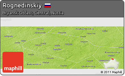 Physical Panoramic Map of Rognedinskiy
