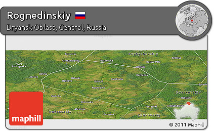 Satellite Panoramic Map of Rognedinskiy