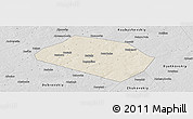 Shaded Relief Panoramic Map of Rognedinskiy, desaturated