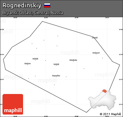 Blank Simple Map of Rognedinskiy, cropped outside