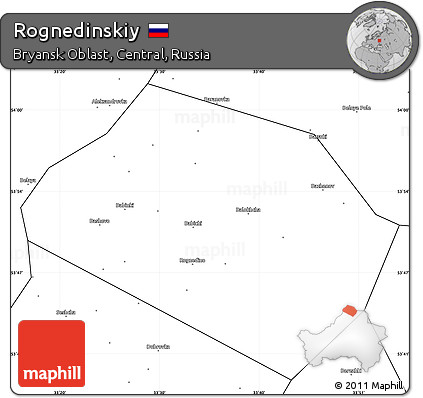 Blank Simple Map of Rognedinskiy