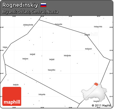 Blank Simple Map of Rognedinskiy