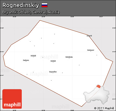 Classic Style Simple Map of Rognedinskiy, cropped outside
