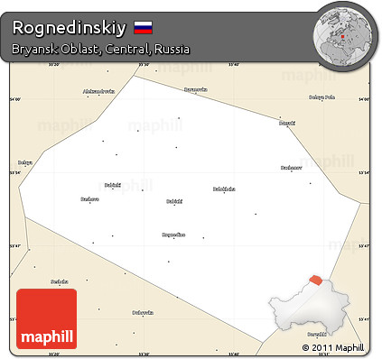 Classic Style Simple Map of Rognedinskiy