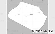 Gray Simple Map of Rognedinskiy, single color outside