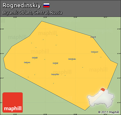 Savanna Style Simple Map of Rognedinskiy, cropped outside