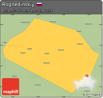Savanna Style Simple Map of Rognedinskiy