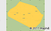 Savanna Style Simple Map of Rognedinskiy, single color outside