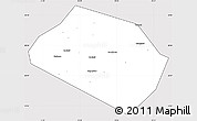 Silver Style Simple Map of Rognedinskiy, cropped outside
