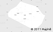 Silver Style Simple Map of Rognedinskiy, single color outside