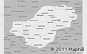 Gray 3D Map of Kaluga Oblast