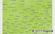 Physical 3D Map of Kaluga Oblast