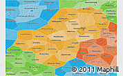 Political Shades 3D Map of Kaluga Oblast